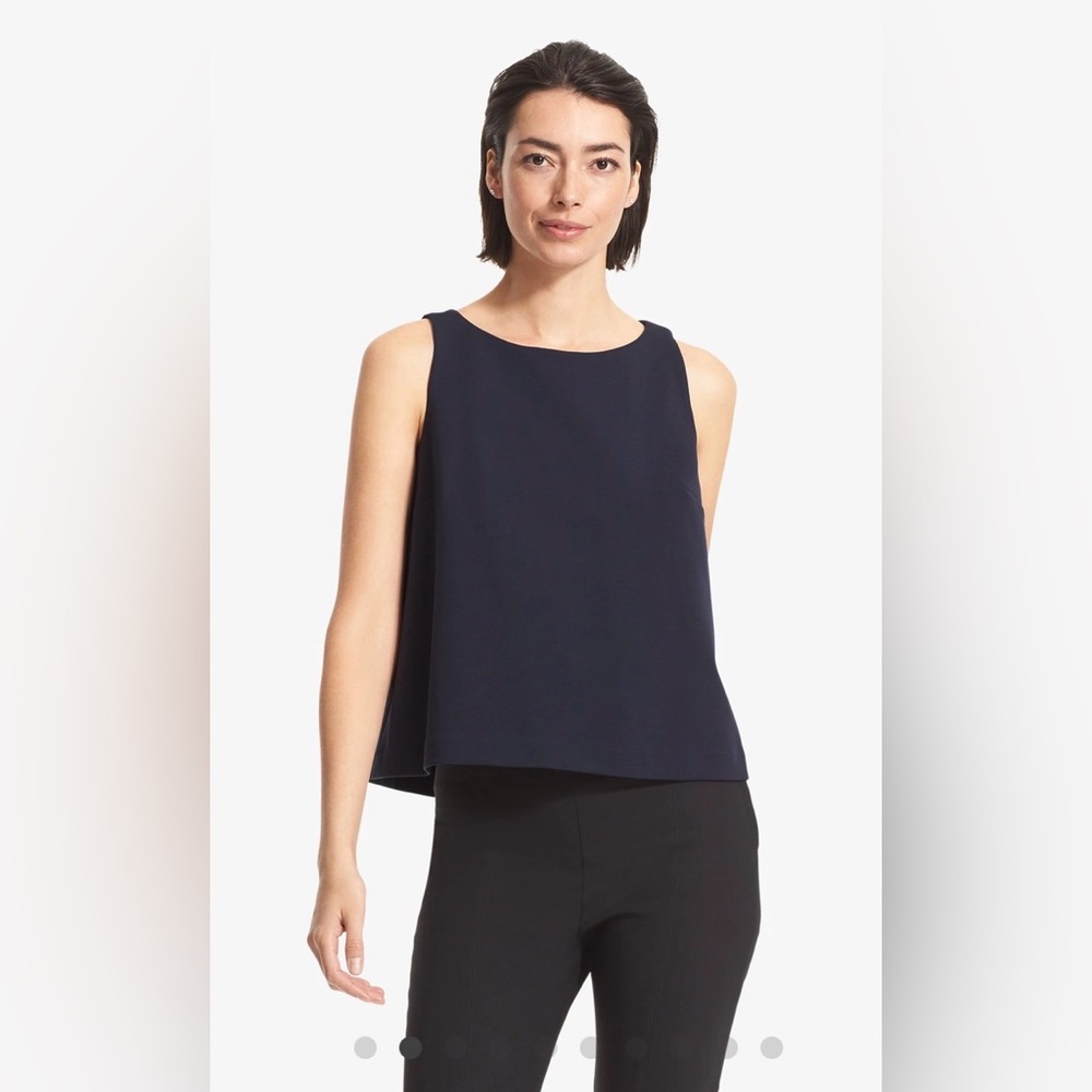 MM Lafluer Dark Blue Harriet Top - size L